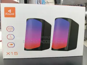 The Kisonli X15 Ultra-Compact Wired 2.0 Multimedia Speaker Set.