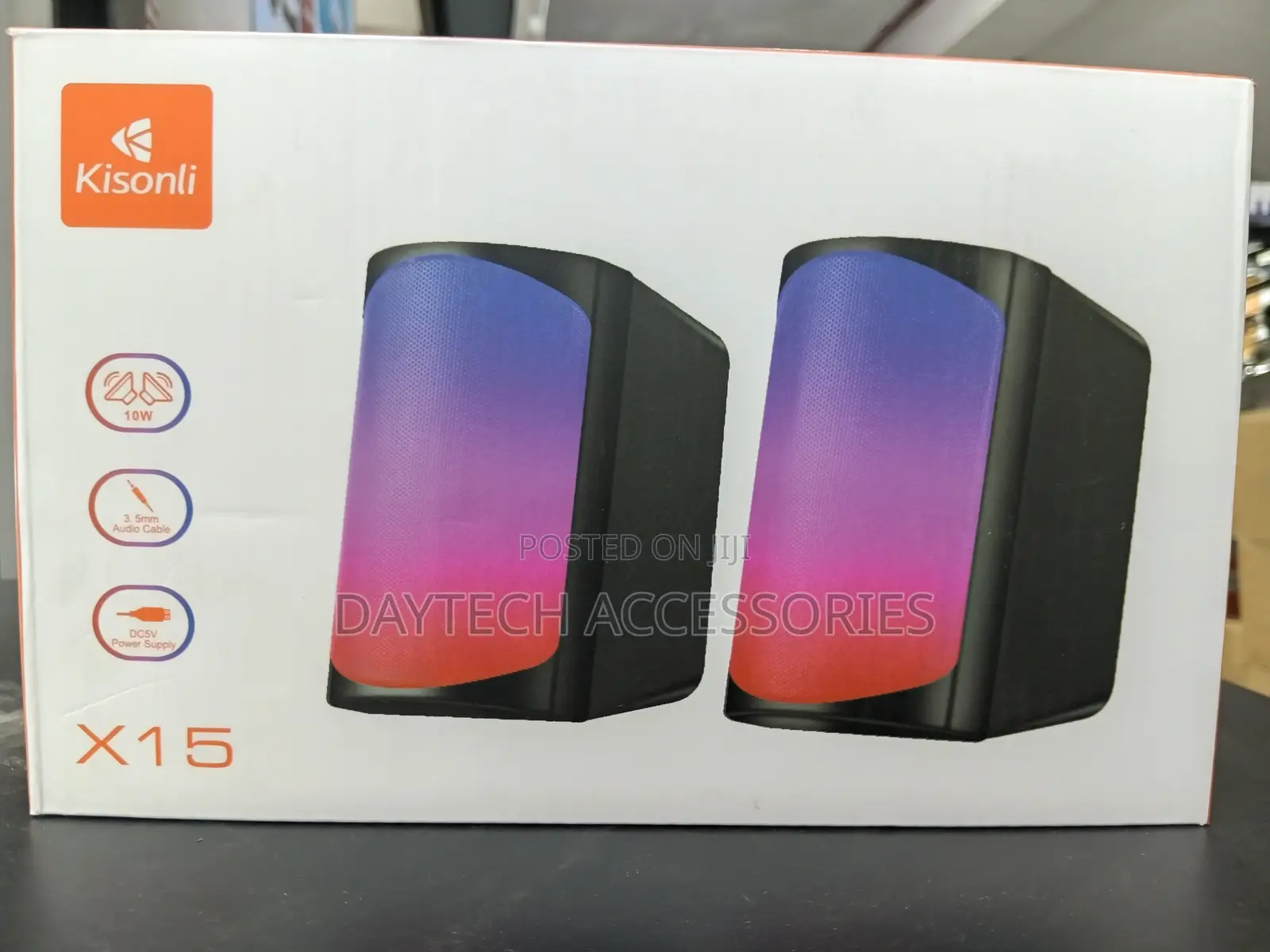 The Kisonli X15 Ultra-Compact Wired 2.0 Multimedia Speaker Set.