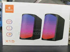 The Kisonli X15 Ultra-Compact Wired 2.0 Multimedia Speaker Set.