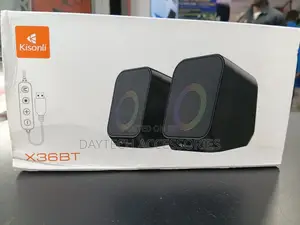 The Kisonli X36BT Plug-and-Play Twin Desktop Speaker System.