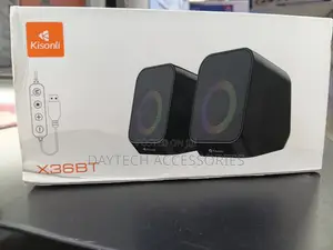 The Kisonli X36BT Plug-and-Play Twin Desktop Speaker System.