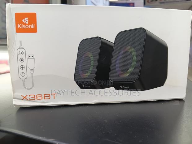 The Kisonli X36BT Plug-and-Play Twin Desktop Speaker System. - thumbnail 3