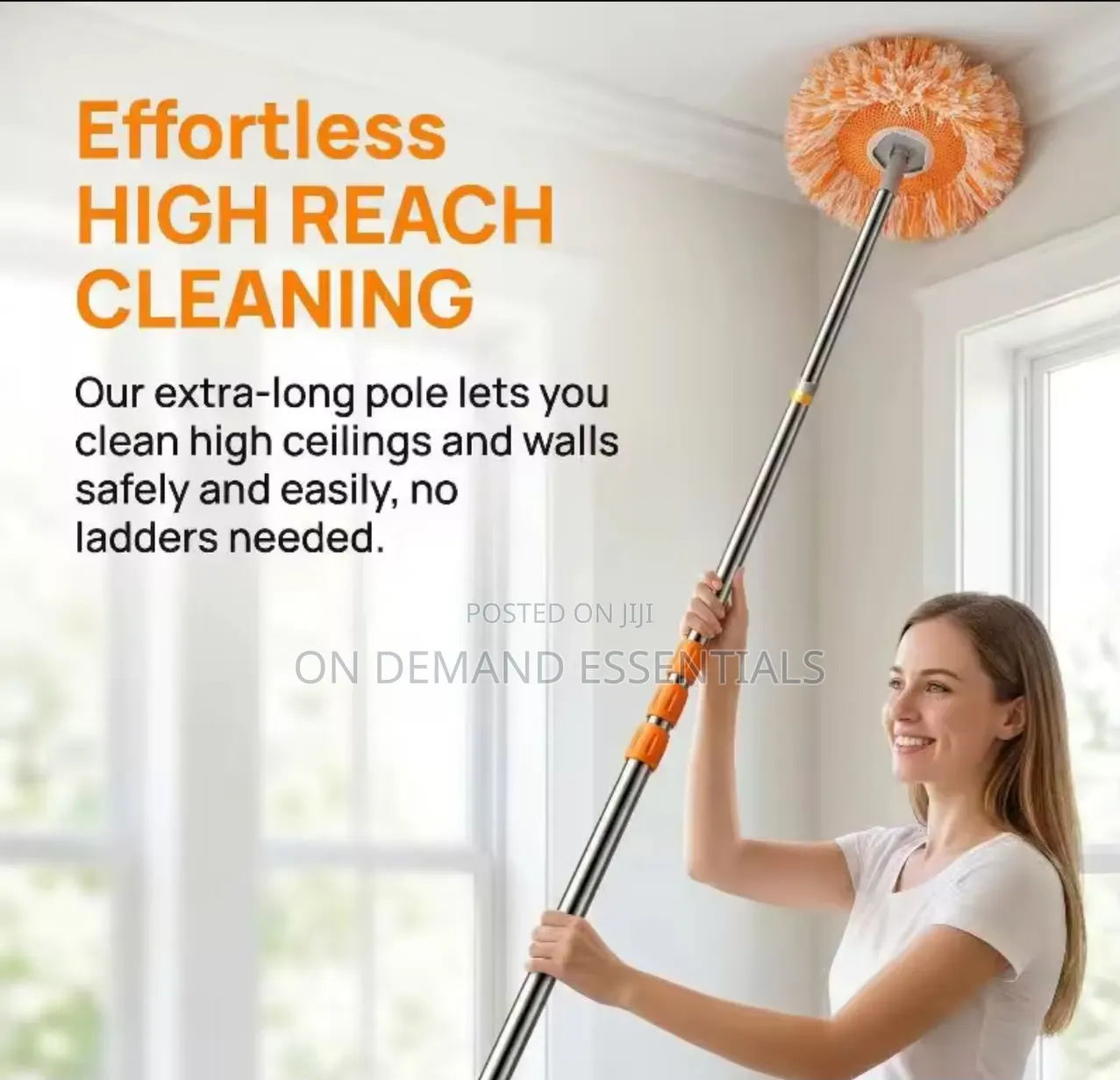 *Multifunctional Sunflower Chenille Telescopic Mop