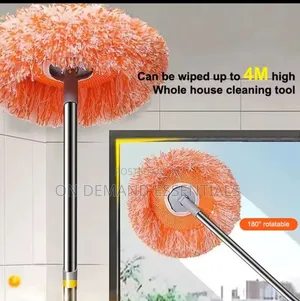 *Multifunctional Sunflower Chenille Telescopic Mop