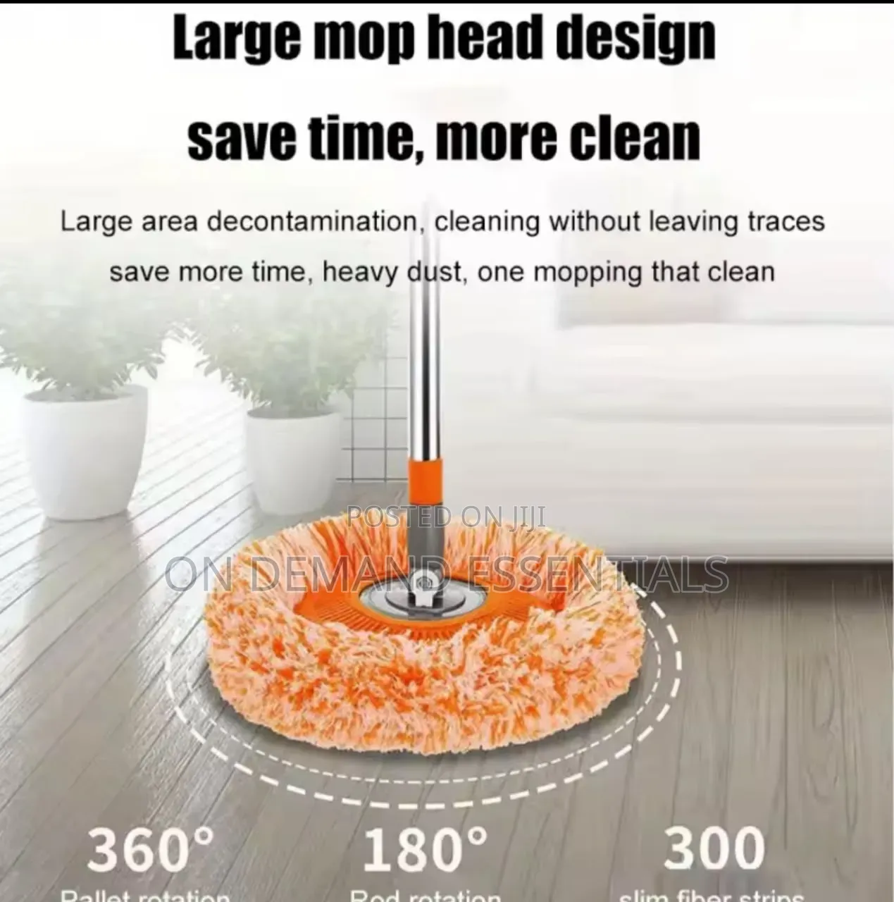 *Multifunctional Sunflower Chenille Telescopic Mop