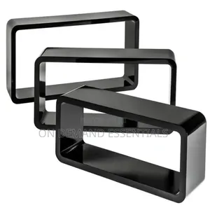 3Pcs Plastic Wood Floating Shelves