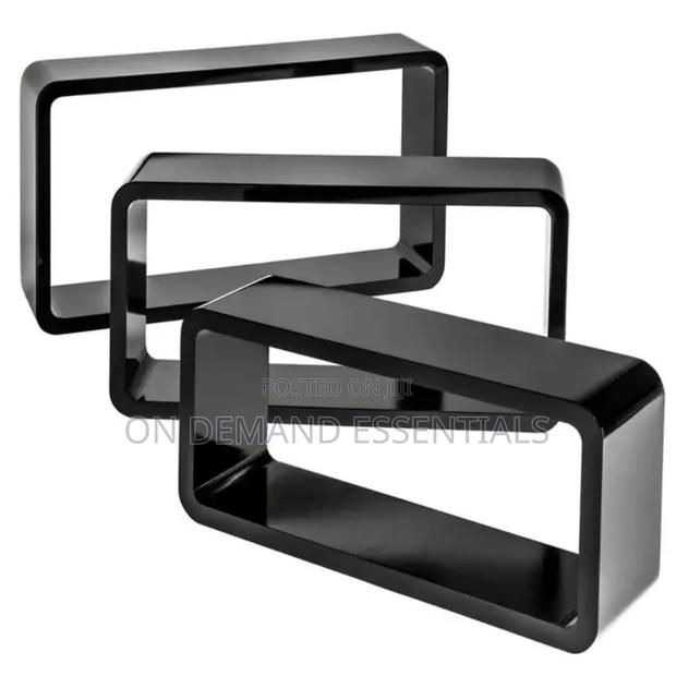3Pcs Plastic Wood Floating Shelves - thumbnail 2