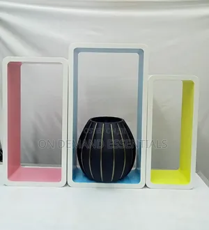 3Pcs Plastic Wood Floating Shelves