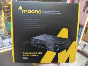 The Maono PS22 ProStudio 2x2 USB Audio Mixer Interface for Podcasting
