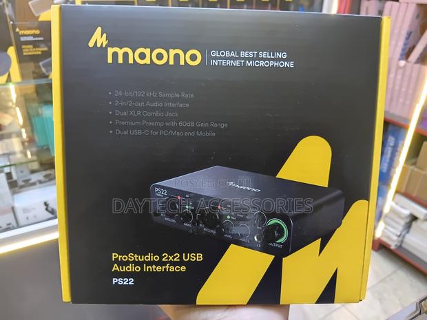The Maono PS22 ProStudio 2x2 USB Audio Mixer Interface for Podcasting - thumbnail 2