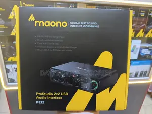 The Maono PS22 ProStudio 2x2 USB Audio Mixer Interface for Podcasting