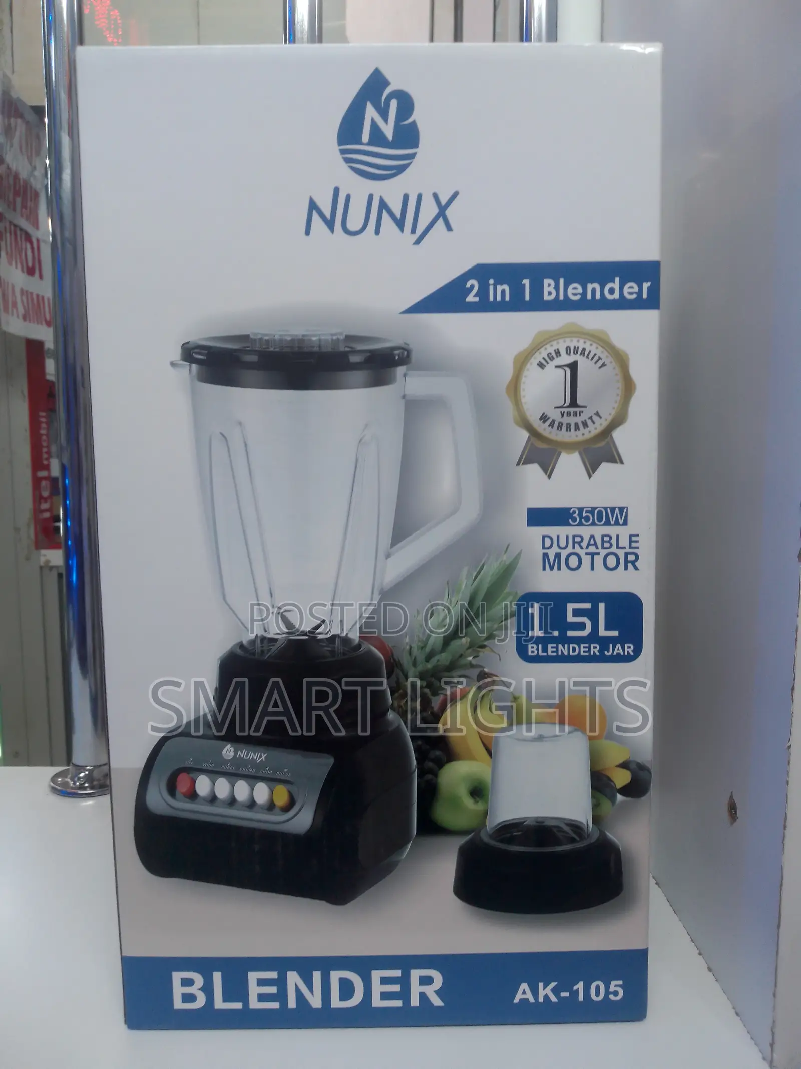 Nunix 2-in-1 Blender Grinder-High Speed