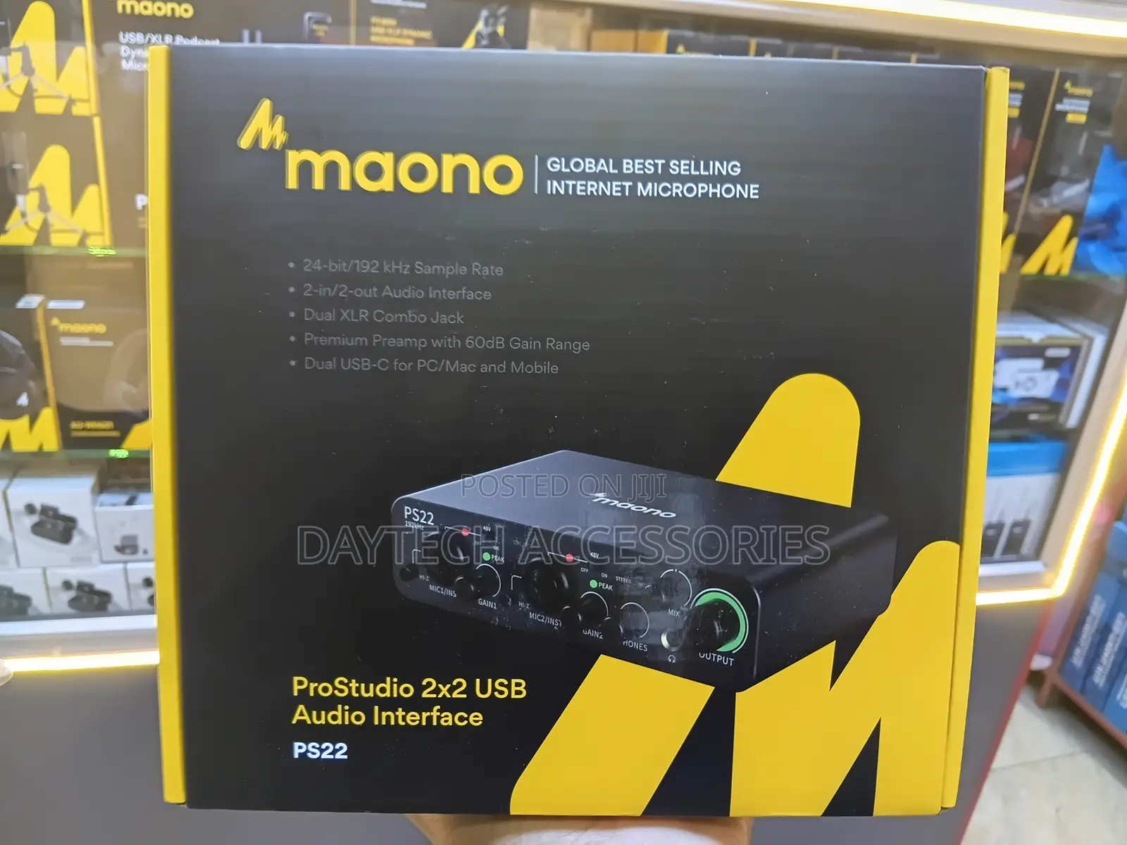 MAONO PS22 Professional Audio Interfaces Mixers External Sound Card.