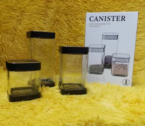 3 in 1 Canister Glass Containers