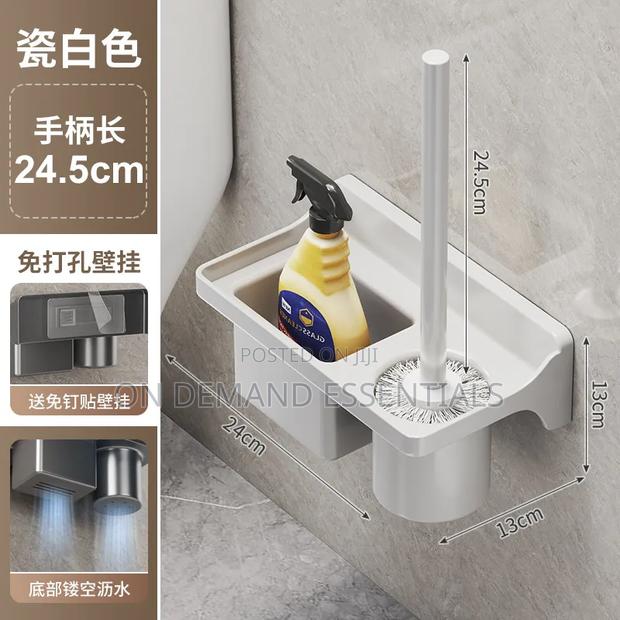 Long-Handle Toilet Brush With Storage - thumbnail 2