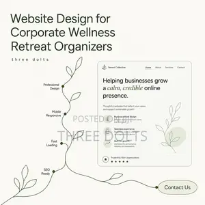 Website Design for Corporate Wellness Retreat Organizers