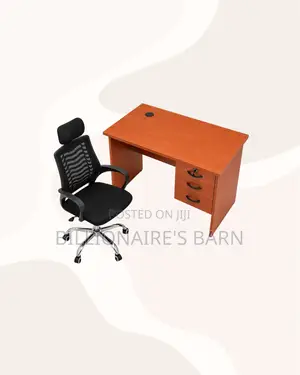 Modern 1m Desk and Headrest Mesh Chair for Home Office