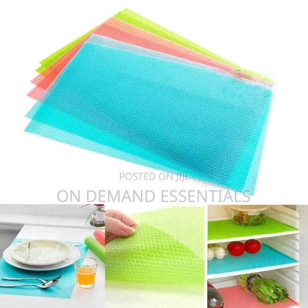 4PCS EVA Waterproof Refrigerator Liner Mat