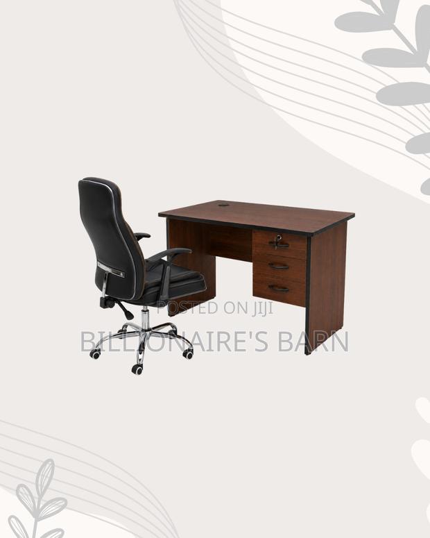 Practical 1m Desk and C35 Executive Leather Chair for Office Corners - thumbnail 3