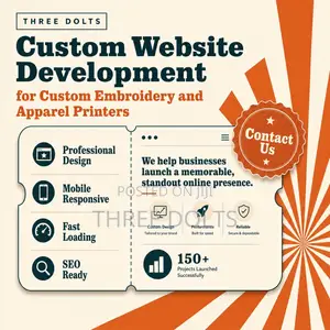 Custom Website Development for Custom Embroidery and Apparel Printers