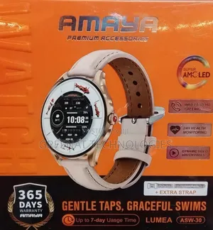 AMAYA LUMEA ASW-30 Super AMOLED Smartwatch With Wireless Calling 7 Day