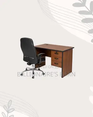Practical 1m Desk and C35 Executive Leather Chair -Productive Setups