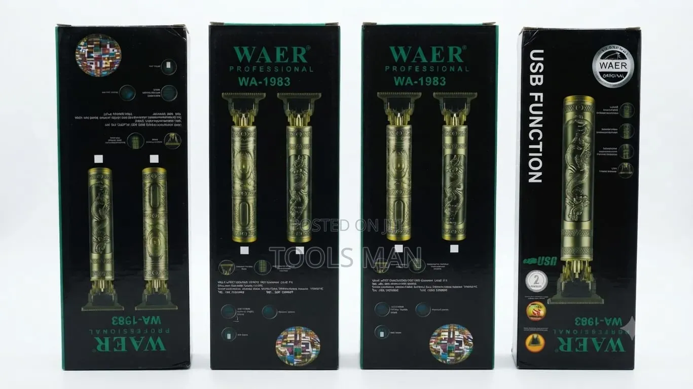 WAER WA-1983 Professional Cordless Rechargeable Hair Trimmer.