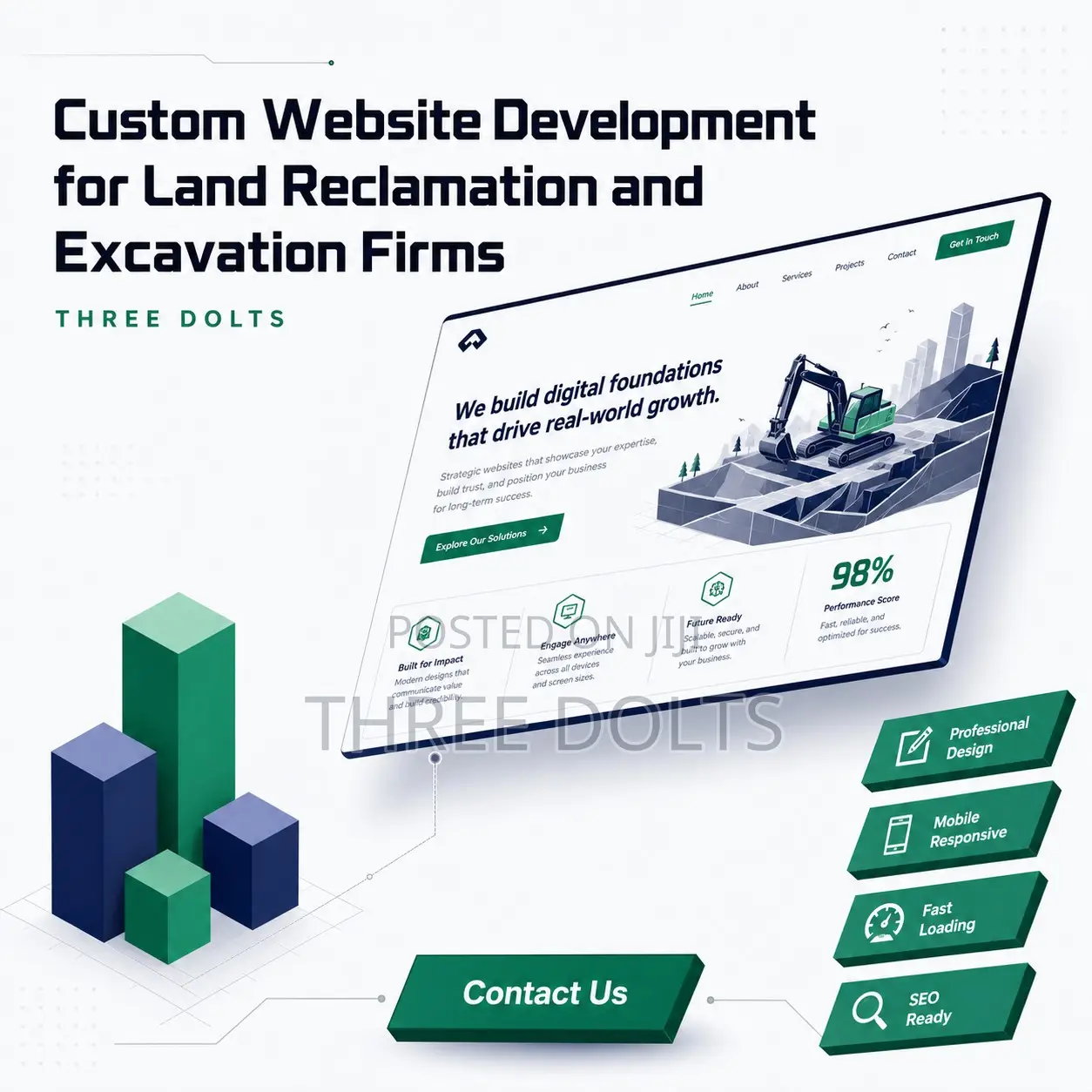 Custom Website Development for Land Reclamation and Excavation Firms