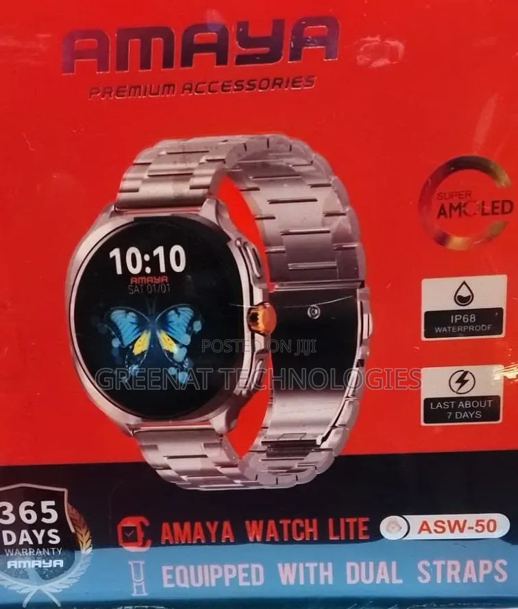 AMAYA WATCH LITE ASW-50 Super AMOLED Smartwatch With Dual Straps