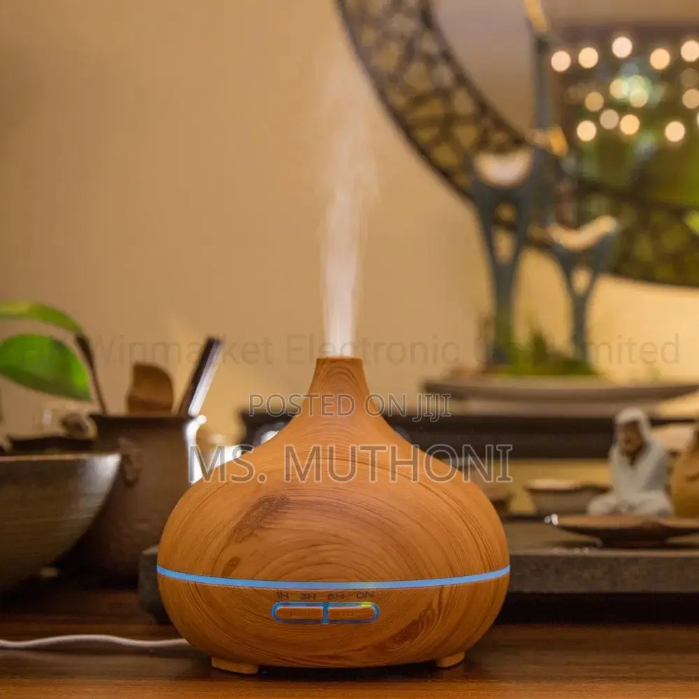300ml Premium Wood Grain Color Changing Aromatherapy Diffuser