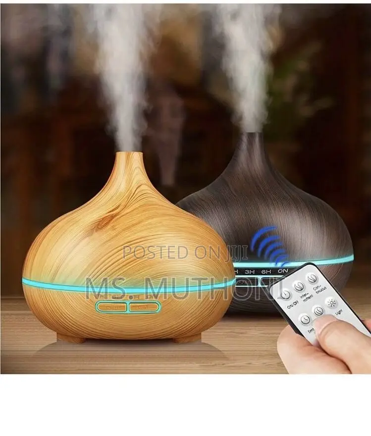 300ml Premium Wood Grain Color Changing Aromatherapy Diffuser