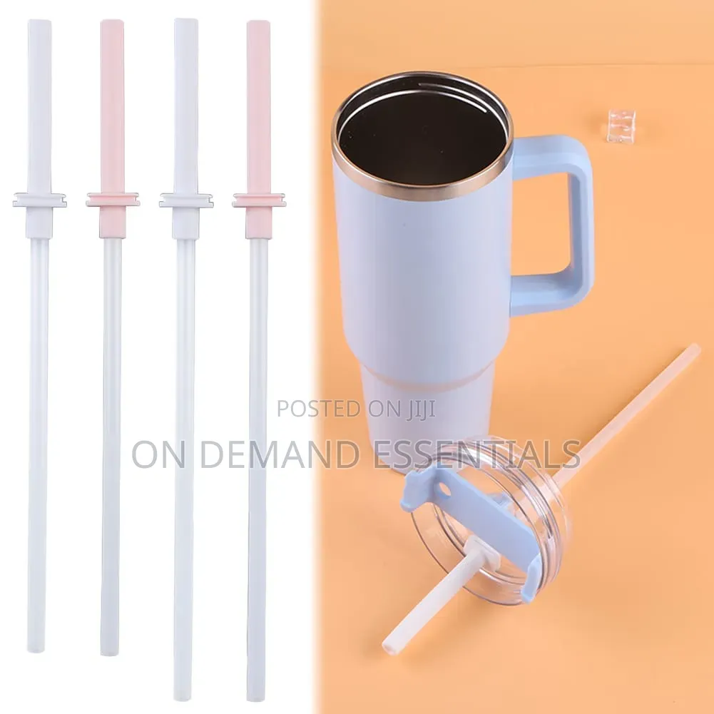 *Replacement Straw With Silicone Straw Covers