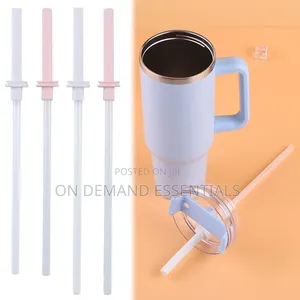 *Replacement Straw With Silicone Straw Covers