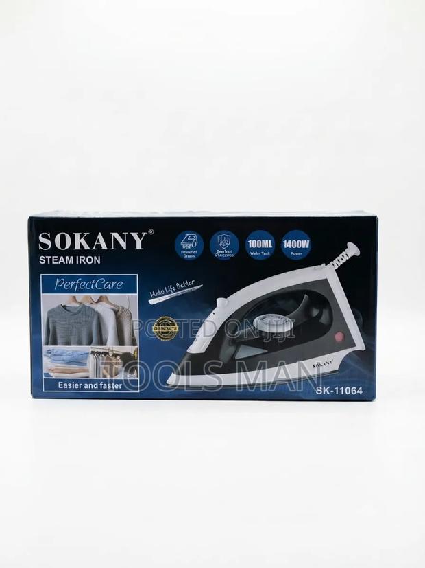 Sokany 1400W Steam Iron With Non-Stick Soleplate - SK-11064.