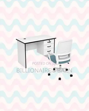 Modern 1m Desk and Mid-Back Ergonomic Mesh Chair for Better Workdays