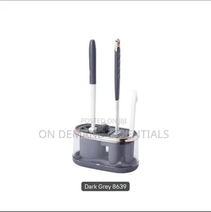 3in1 Wall Mounted Toilet Brush Set With Dense Bristles