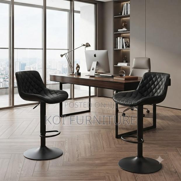 Barstools; Leather Home Dining Kitchen Counter Barstool - thumbnail 2