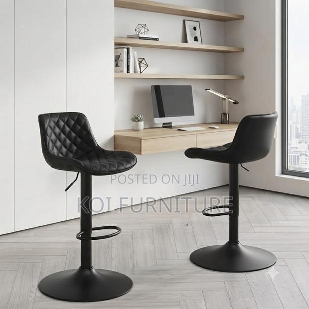 Barstools; Leather Home Dining Kitchen Counter Barstool - thumbnail 3