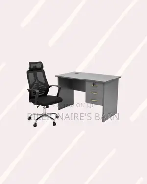 Practical Desk and High-Back Ergonomic Mesh Chair for Smooth Routines