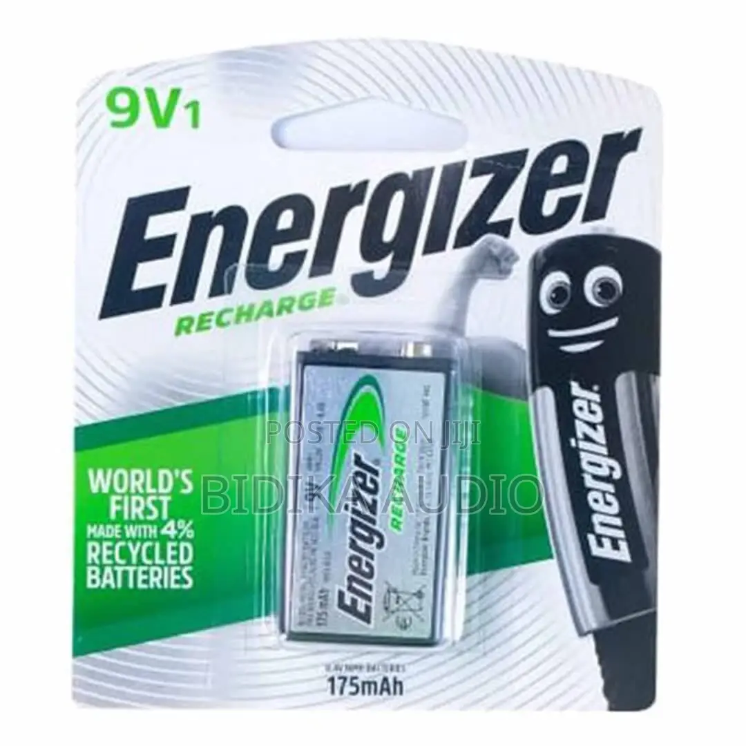 Energizer Recharge 9V Rechargeable Battery (1-Pack, 175mAh)