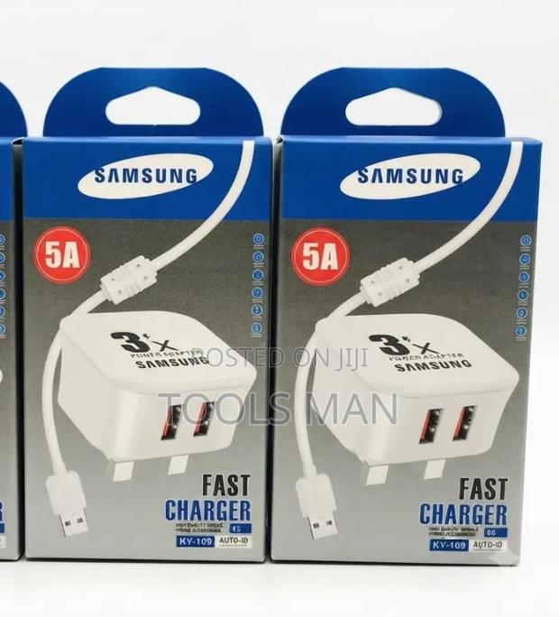 Samsung 5A Fast Charger Dual Port With Micro-USB Cable KY-108. - thumbnail 2