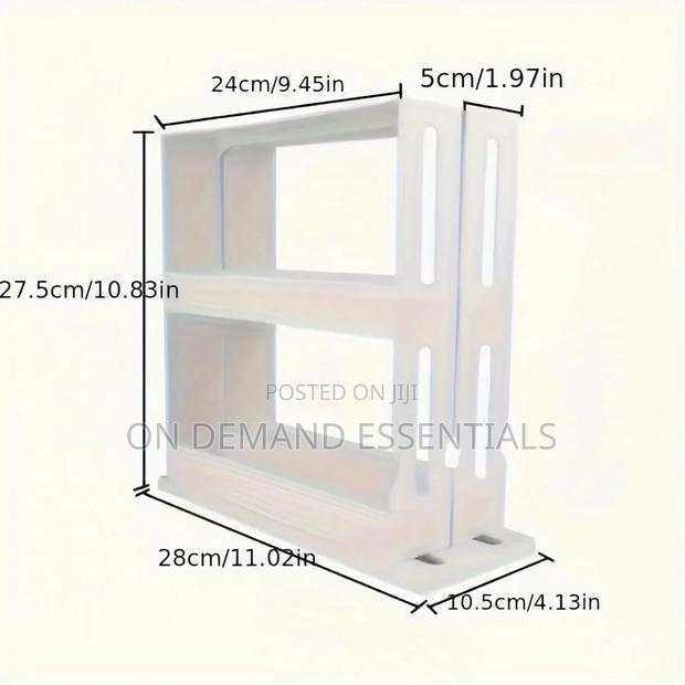 Rotating/Sliding Spice Rack 2tier - thumbnail 4