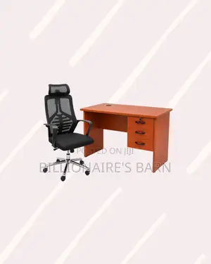 Modern 1m Desk and High-Back Ergonomic Mesh Chair for Focused Work