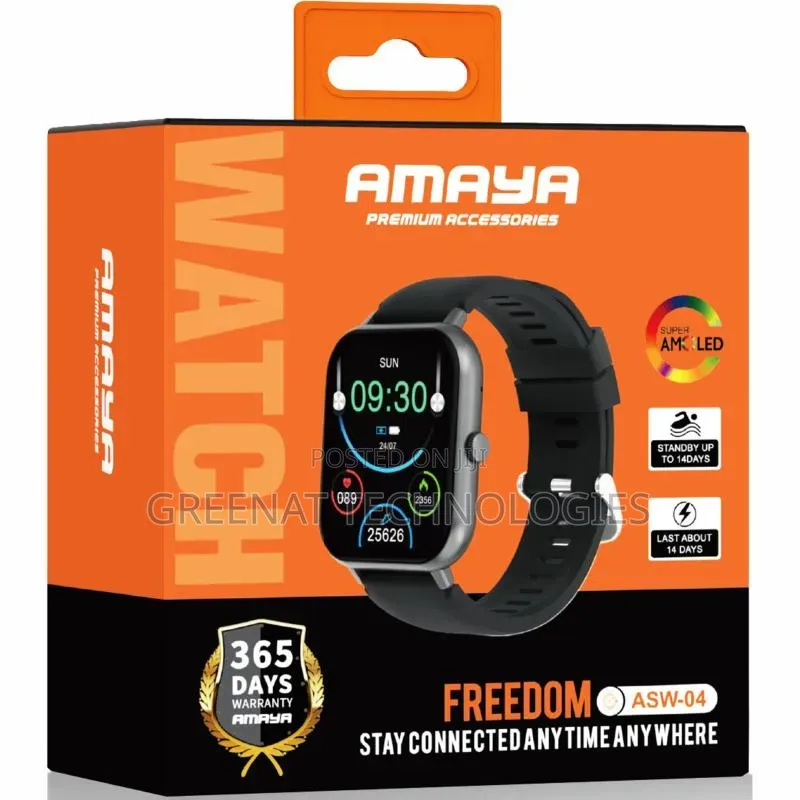 Amaya Watch Lite Asw-04 Square Smartwatch