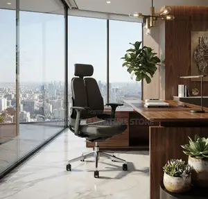 Office Chairs; High Back Executive Fabric Office Chair With Dual Back