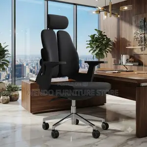 Office Chairs; High Back Executive Fabric Office Chair With Dual Back