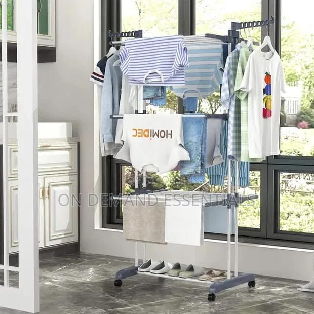 4-Tier Foldable Clothes Drying Rack Stand
