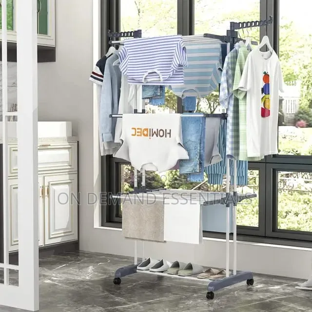 4-Tier Foldable Clothes Drying Rack Stand