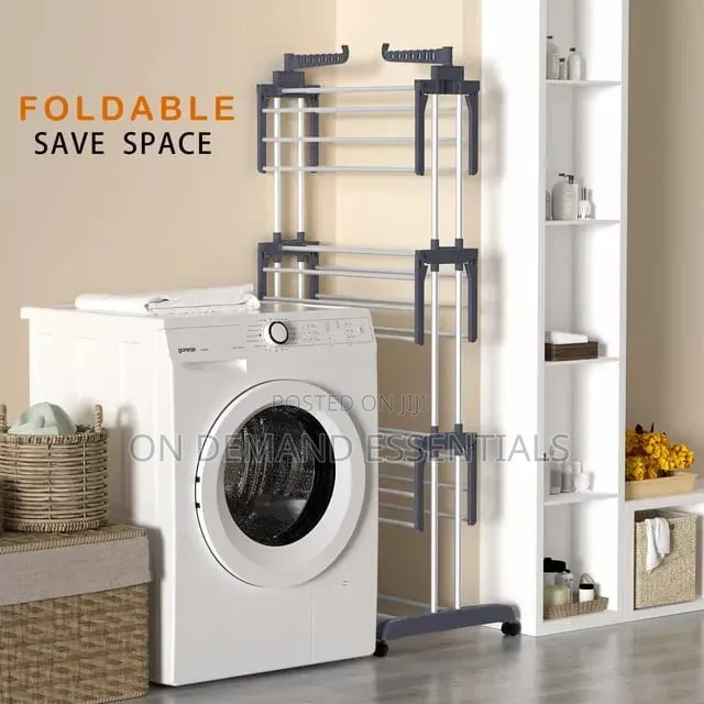4-Tier Foldable Clothes Drying Rack Stand
