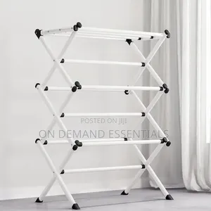 Simple Retractable Drying Rack Drying Clothes Rack Three-Layer